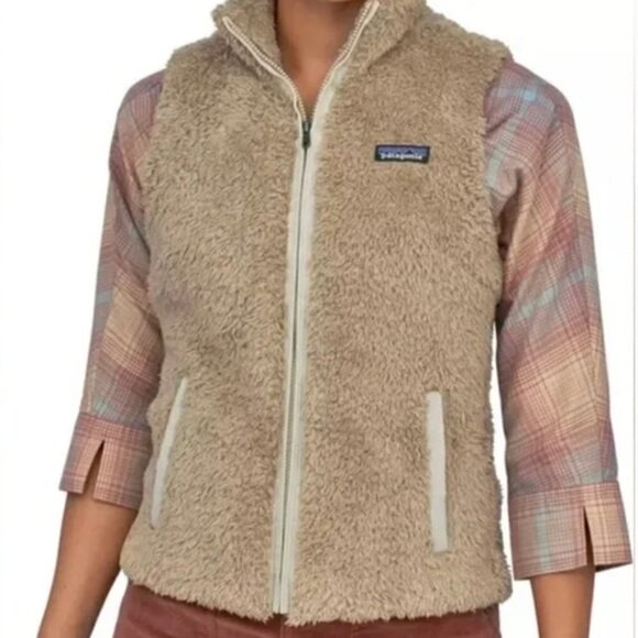Patagonia Los Gatos Fleece Vest Natural Size Large - Picture 1 of 12